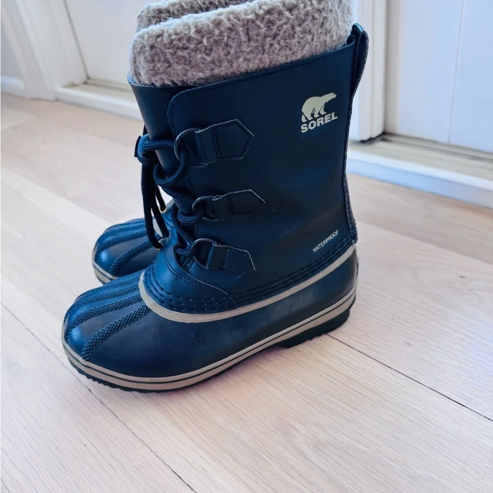 Sorel Yoot Pack TP Kids Snow Boots -Waterproof - Size 2 - Unisex - Black -